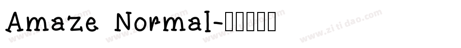 Amaze Normal字体转换